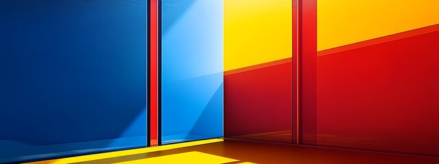Aufkleber - Colorful panes, sunlight.