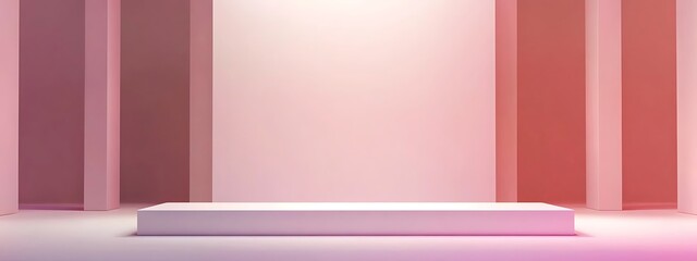 Aufkleber - Pink platform studio setup.