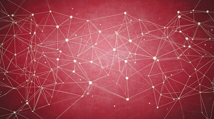 Poster - Red network nodes.