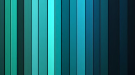 Poster - Teal shaded vertical bars.