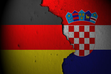 Wall Mural - Relations between german and croatia