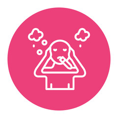 Wall Mural - Nicotine Withdrawal icon vector image. Can be used for Quit Smoking.