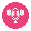© SAMDesigning - Podcast Statistics icon vector image. Can be used for Podcast.