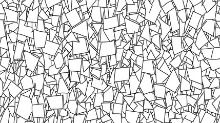 Aufkleber - Abstract black and white geometric pattern.