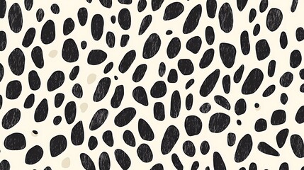 Poster - Seamless abstract organic blob shapes pattern.