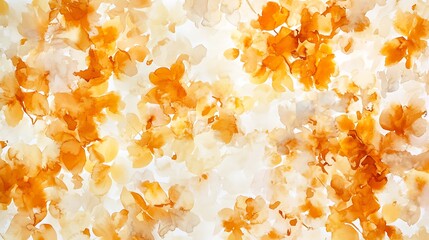 Aufkleber - Watercolor orange floral background.