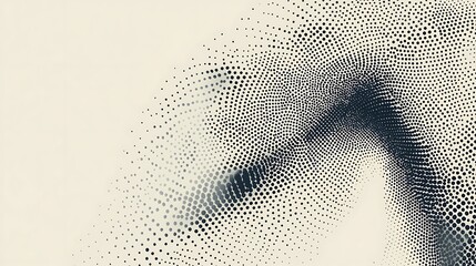 Poster - Abstract dotted swirl on light background.