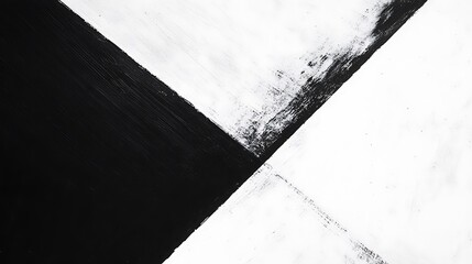 Poster - Black and white abstract painted background.