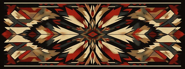 Poster - Intricate southwestern textile pattern.