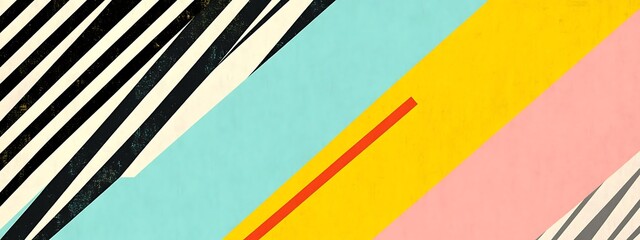 Poster - Colorful abstract background with stripes.