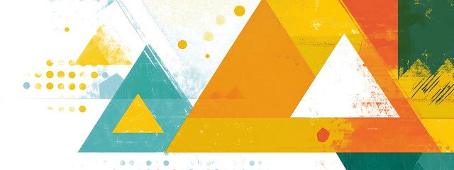 Poster - Colorful abstract geometric background. (8)