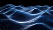 © Pascal - A futuristic abstract network of intersecting neon blue lines over a black gradient for a tech-inspired theme.