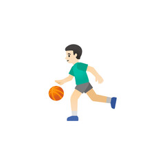 Wall Mural - Basketball Player Emoji
