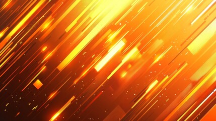Poster - Dynamic abstract orange background featuring diagonal lines and vibrant shapes for business, technology, and creative projects in eps 10 format