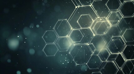 Poster - Modern abstract vector design featuring futuristic business technology background with hexagon pattern, ideal for corporate, innovation, and high-tech digital concepts