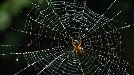 Spider’s Web Close-Up