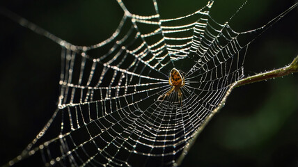 Spider’s Web Close-Up