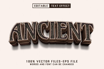 Ancient 3d Text - Editable Text Effect