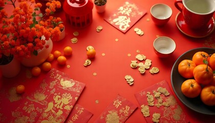 Wall Mural - Here are some different styles of flat lay photography that can be used.