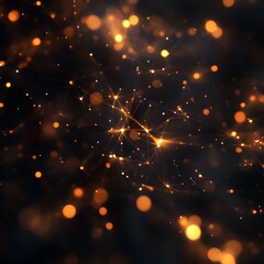 Poster - Abstract Visualization of Data Connectivity in Glowing Particles