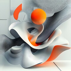 Poster - Abstract Shapes Symbolizing Individuality in Modern Art Design
