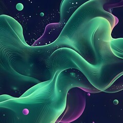 Poster - Abstract Representation of Data Science Concepts with Flowing Shapes