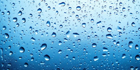 Leinwandbilder - Raindrop texture on window glass creates a captivating background. This rain drop pattern enhances visual interest and adds depth to the overall ambiance, showcasing the beauty of rain drops.