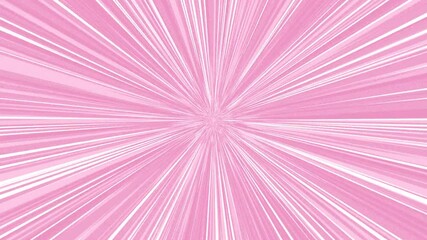 Wall Mural - Animate 4k pink and white effect lines that spread at high speed at 60 frames per second.