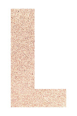 Wall Mural - glitter capital letter l sticker transparent png