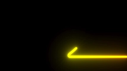 Wall Mural - neon heart on dark background. 3d illustration