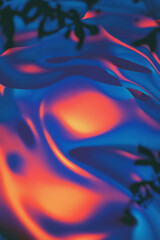 Poster - a close up of a red and blue object