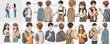 © Sabiqul Fahmi - vector set of a teenager greeting a friend or neighbor with a simple flat design style