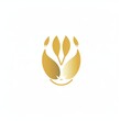 © Gank - Golden Millet Logo: Minimalist Elegance