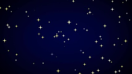 Wall Mural - magic background with stars particles animation. high quality 4k footage