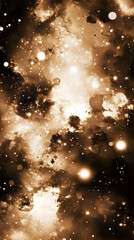 Wall Mural - golden nebula abstract background
