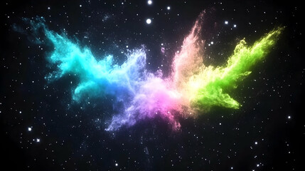 Wall Mural - cosmic nebula illustration