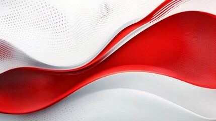 Poster - Modern abstract red and white corporate business presentation background with geometric shapes and dynamic gradient design, perfect for professional branding, digital marketing, and stylish business t