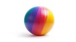 © thongsook - A brightly colored fitness ball isolated on a bright white background, ideal for health and wellness themes