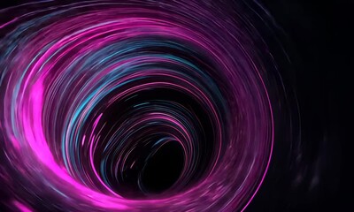 Poster - Vibrant Cosmic Vortex in Pink and Blue