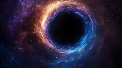 Wall Mural - mesmerizing view of a supermassive black hole in gigapixel quality