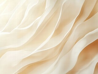Poster - Soft Creamy Fabric Texture with Flowing Waves and Gentle Drapery