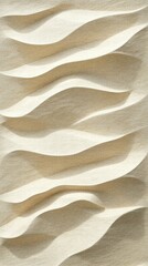 Poster - Textured Waves in Soft Neutral Tones for Modern Design Elements