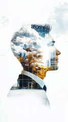 Poster - Data-driven insights corporate office digital visualization professional environment thought leadership