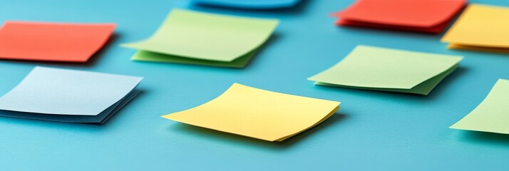 Poster - Colorful Notes For Creative Brainstorming And Business Strategy, Marketing And Advertising