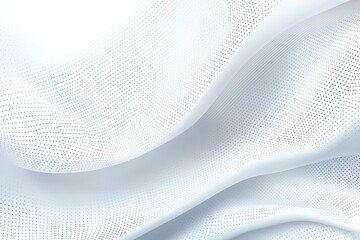 Poster - Elegant abstract white textured fabric background, featuring soft waves and detailed patterns. Ideal for creative projects, design inspirations, and artistic presentations.