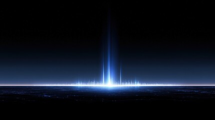 Fototapete - Digital Dawn: A Symphony of Light and Data