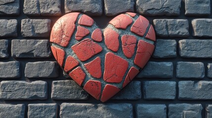 Poster - Artistic red heart line glowing on a black background, abstract representation of life, health, and love