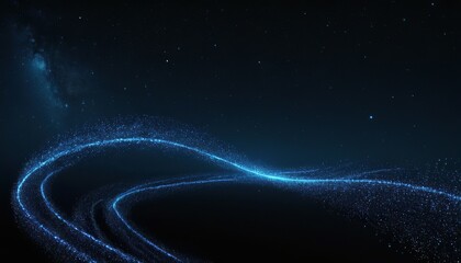 Wall Mural - A blue wave with a blue line  5554