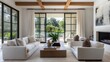 © creativeideh - Modern Living Room with Stunning Outdoor Views