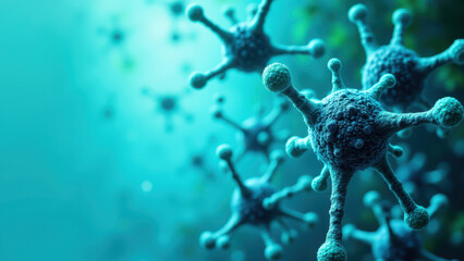 Poster - A scientific rendering showcasing semaglutide's molecular structure within a cell.